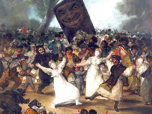 Франсиско Гойя, фрагмент картины El entierro de la sardina