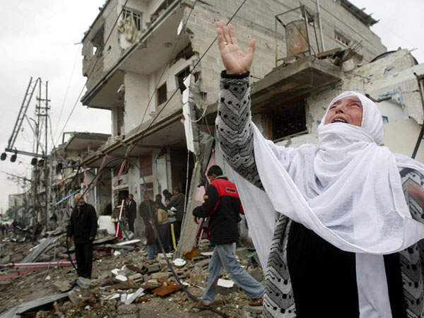 Газа после удара Израиля